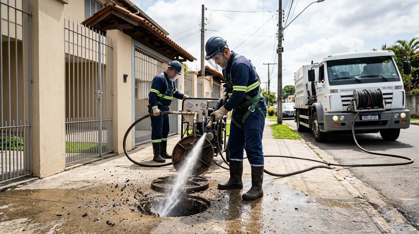 Limpeza de Tubulação com Hidrojato em Duque de Caxias‑RJ
